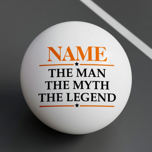 Pelota De Ping Pong Nombre Personalizado El Hombre El Mito La Leyenda (Subido por el creador)