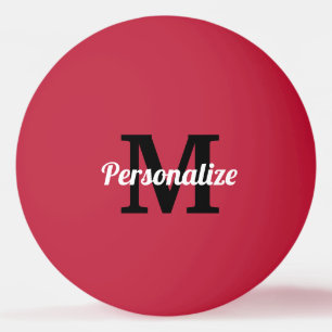 Pelota De Ping Pong Nombre personalizado: tenis de mesa en color monog