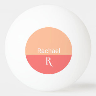Pelota De Ping Pong Nombre simple de monograma para la aplicación