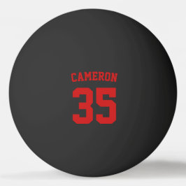 Pelota De Ping Pong Nombre y número personalizados de estilo de variac