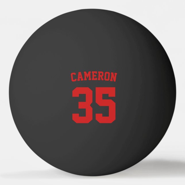 Pelota De Ping Pong Nombre y número personalizados de estilo de variac (Anverso)