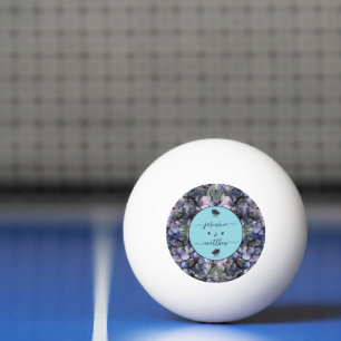 Pelota De Ping Pong Nombres de Parejas Clásicas de Bodas Florales Negr