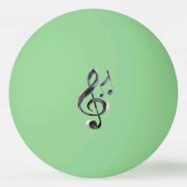 Pelota De Ping Pong Notas de Música Negra