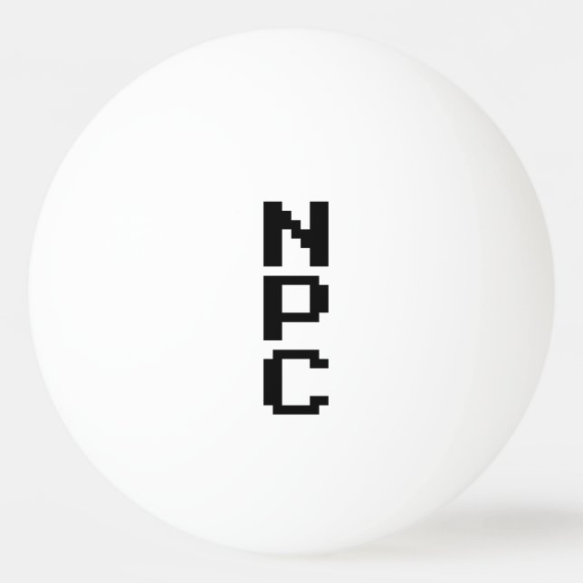 Pelota De Ping Pong NPC - Carácter no reproducible (Anverso)