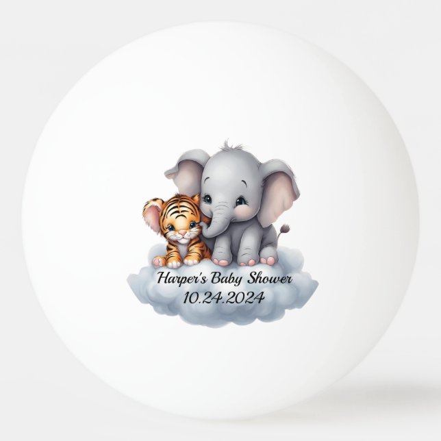 Pelota De Ping Pong Nubes de Amortiguamiento (Anverso)