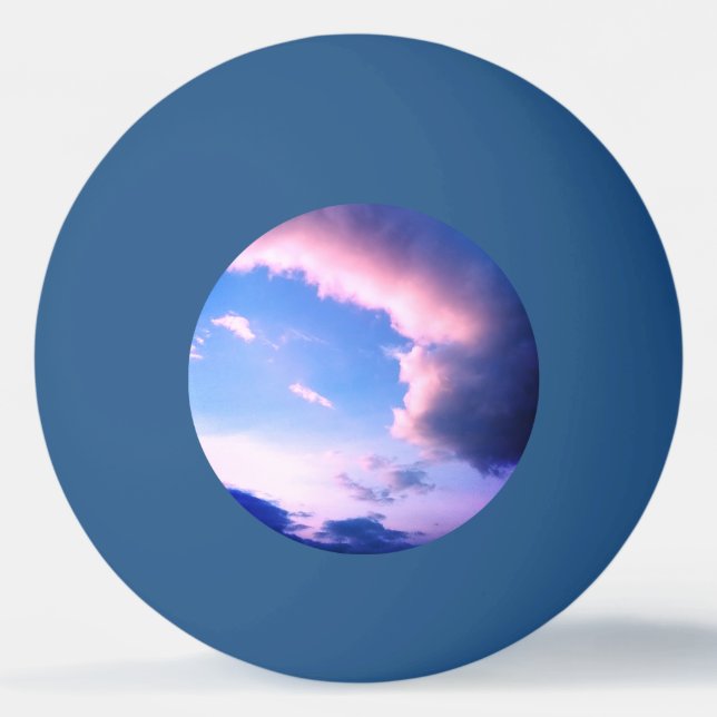 Pelota De Ping Pong Nubes rosadas (Anverso)