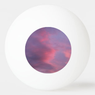 Pelota De Ping Pong Nubes Rosadas Azules