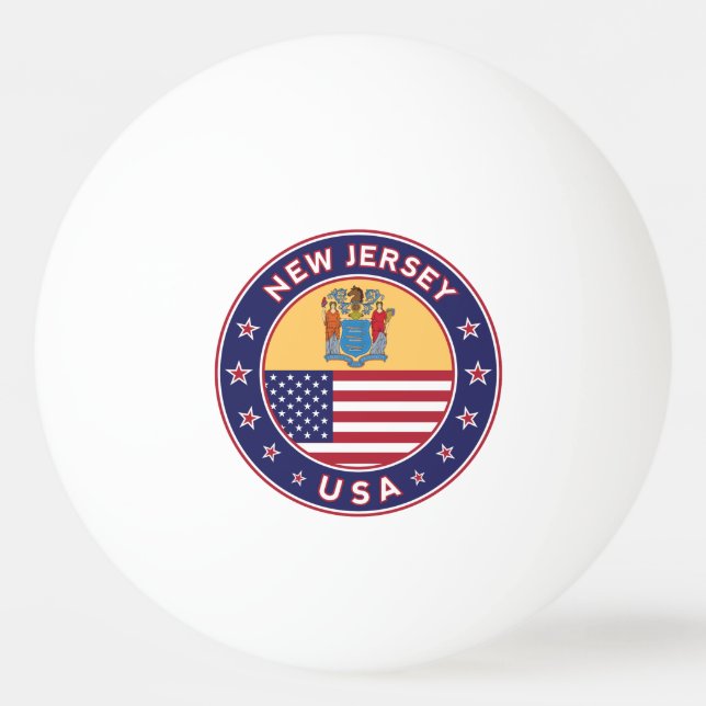 Pelota De Ping Pong Nueva Jersey (Anverso)