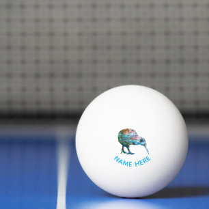 PELOTA DE PING PONG NUEVA ZELANDIA PERSONALIZADA KIWI PAUA PING PONG B
