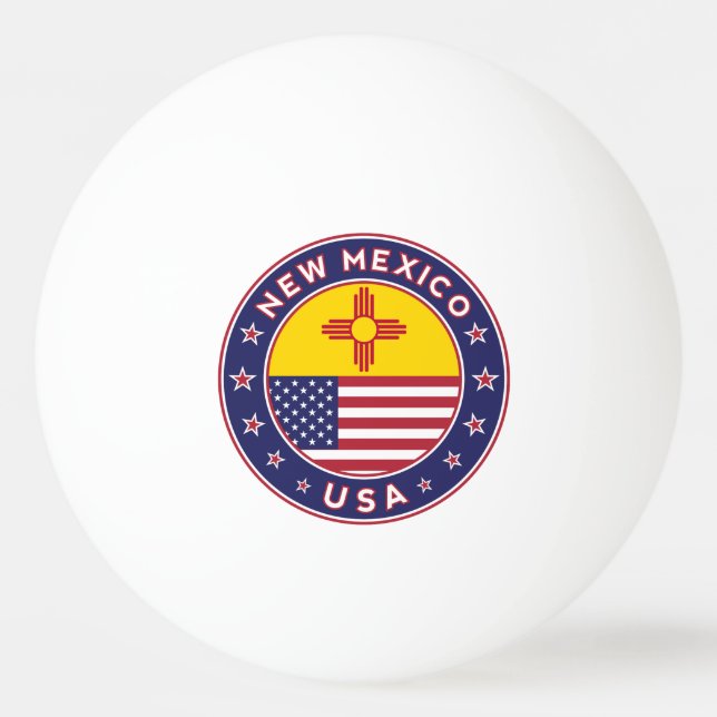 Pelota De Ping Pong Nuevo México (Anverso)
