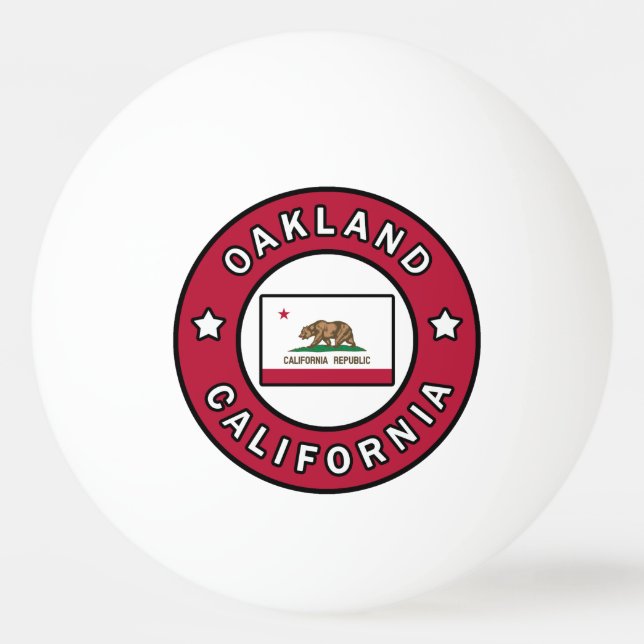 Pelota De Ping Pong Oakland California (Anverso)
