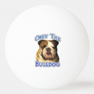 Pelota De Ping Pong Obedece al Bulldog