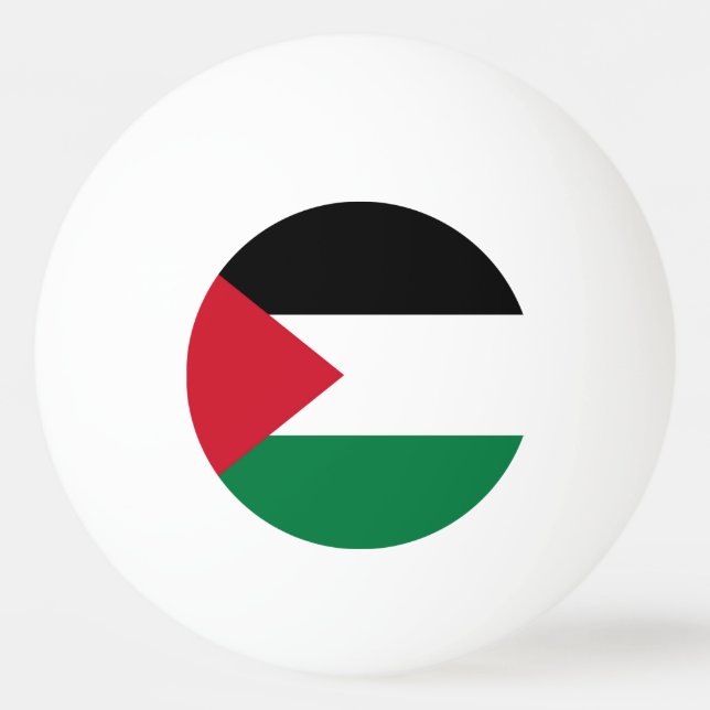 Pelota De Ping Pong oficialmente bandera del Estado de Palestina (Anverso)
