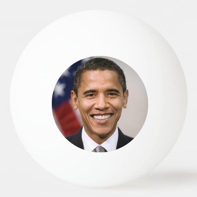 Pelota De Ping Pong Oficina del Presidente Electo Barack Obama (Anverso)