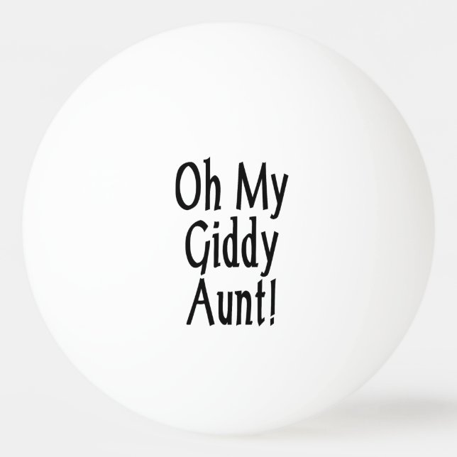 Pelota De Ping Pong ¡Oh, Mi Tía Giddy! (Anverso)