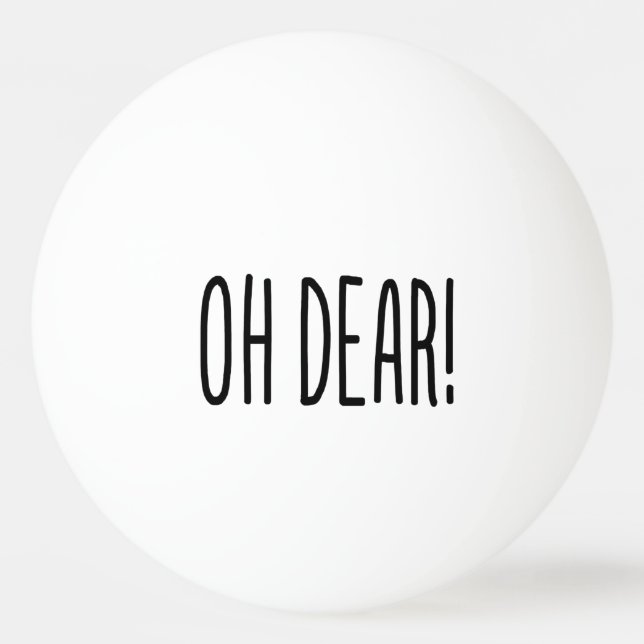 PELOTA DE PING PONG ¡OH QUERIDO! (Anverso)