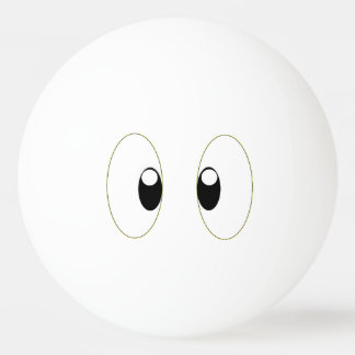 PELOTA DE PING PONG OJOS DE DIBUJOS ANIMADOS