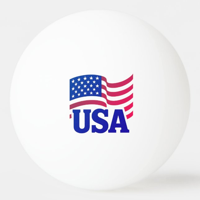 Pelota De Ping Pong Ola de Unidad de Estados Unidos (Anverso)