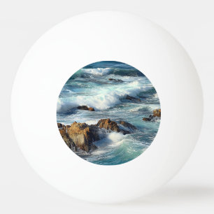 Pelota De Ping Pong Olas del Océano Pacífico