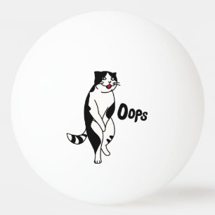 Pelota De Ping Pong Oops Cat