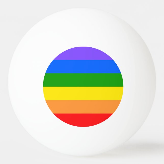 Pelota De Ping Pong Orgullo arcoiris colorido (Anverso)