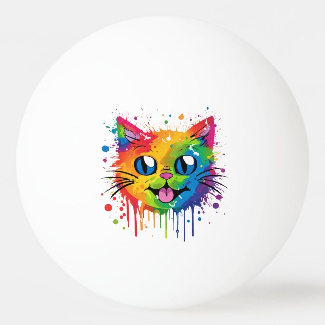 Pelota De Ping Pong Orgullo del gato de Splat (Anverso)