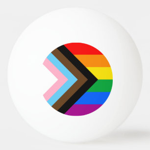 Pelota De Ping Pong Orgullo Progresista LGBTQ+