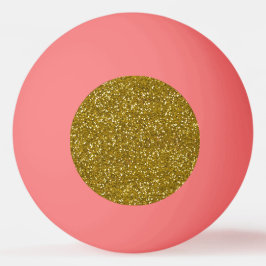 Pelota De Ping Pong Oro elegante del purpurina