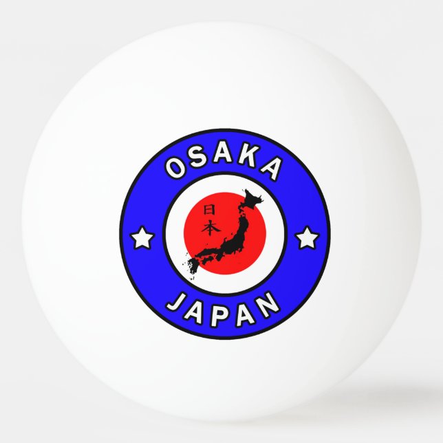 Pelota De Ping Pong Osaka Japón (Anverso)