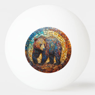 Pelota De Ping Pong Oso Pardo en Diseño Artístico