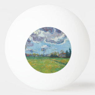 Pelota De Ping Pong Paisaje bajo la tormenta Sky Vincent Gogh