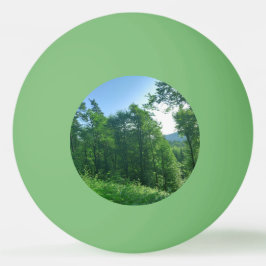Pelota De Ping Pong Paisaje de los bosques verdes