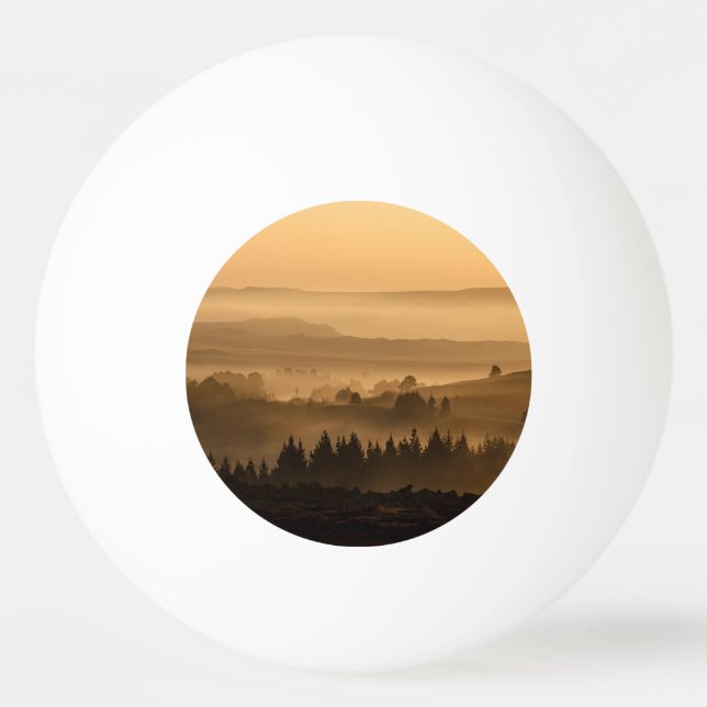 Pelota De Ping Pong Paisaje de Sunset (Anverso)