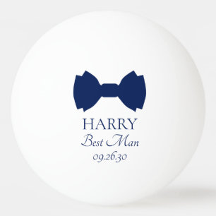 Pelota De Ping Pong Pajarita Azul del Padrino