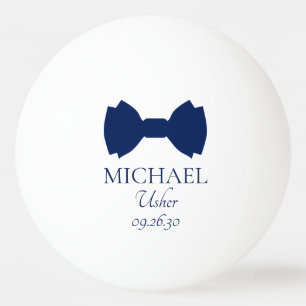 Pelota De Ping Pong Pajarita Azul para el ujier