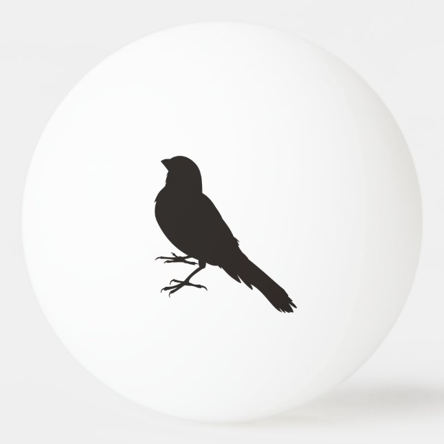 Pelota De Ping Pong Pájaro canario de pie (Reverso)