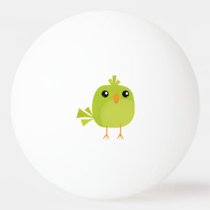 Pelota De Ping Pong Pájaro Verde Dibujos Animados