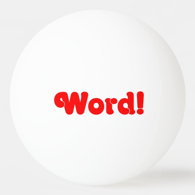 Pelota De Ping Pong ¡Palabra! (Anverso)