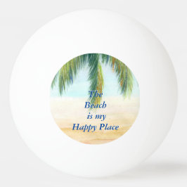 Pelota De Ping Pong Palmera en un día soleado en la playa