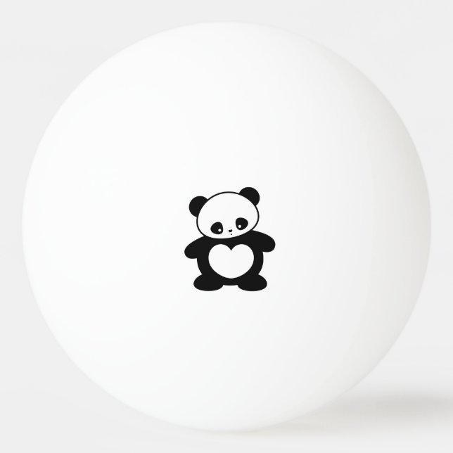 Pelota De Ping Pong Panda de Kawaii (Anverso)