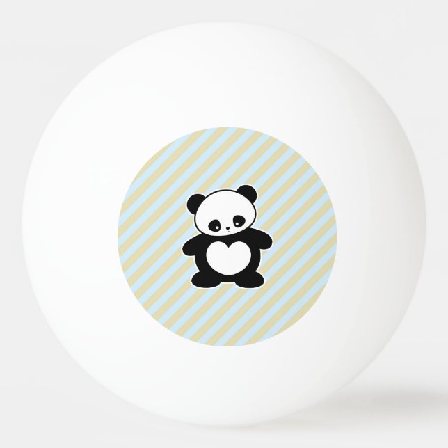 Pelota De Ping Pong Panda de Kawaii (Anverso)