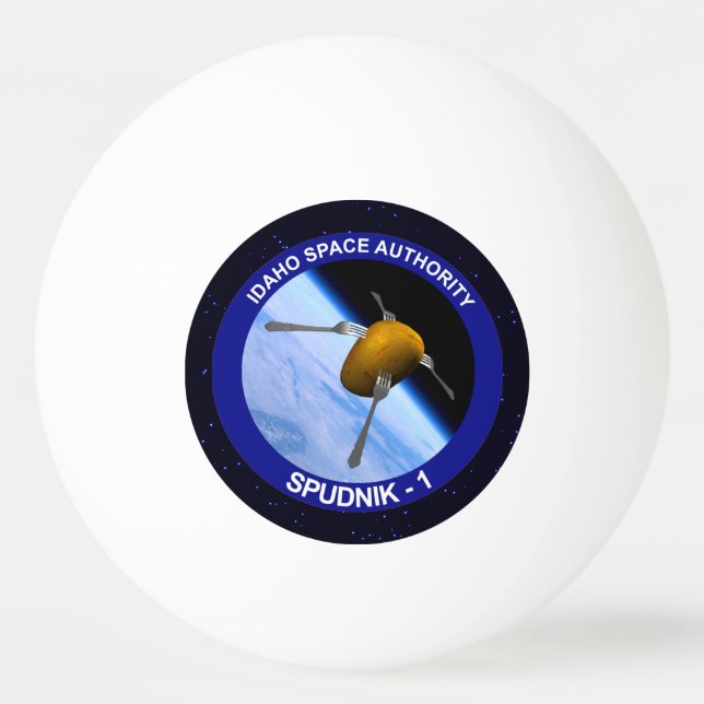 Pelota De Ping Pong Parche de misión de satélite Idaho Spudnik (Anverso)