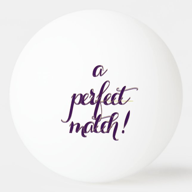 Pelota De Ping Pong Pareja Perfecta  (Anverso)
