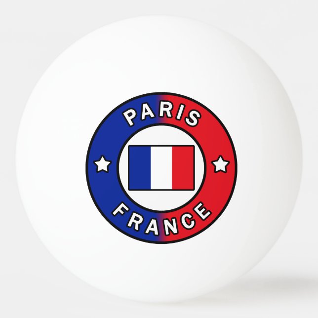 Pelota De Ping Pong París Francia (Anverso)