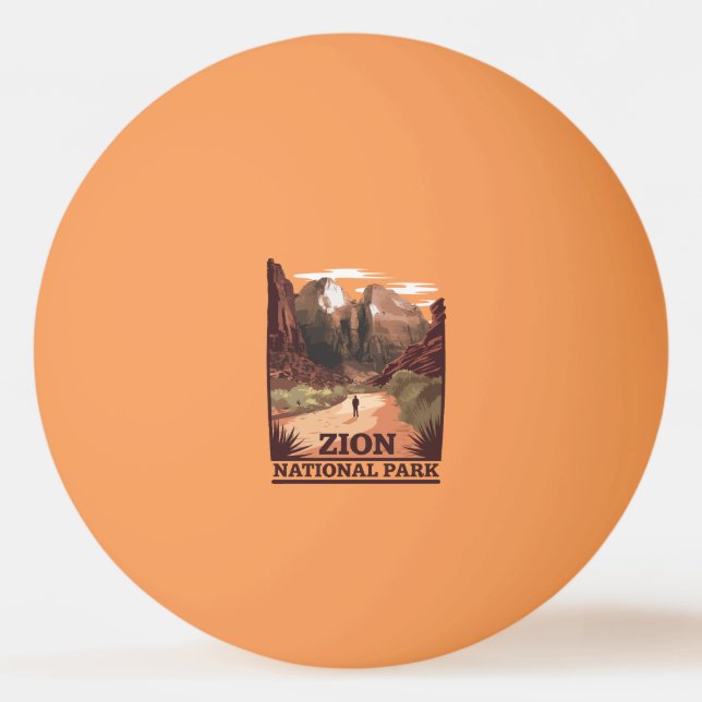 Pelota De Ping Pong Parque nacional de Zion (Anverso)