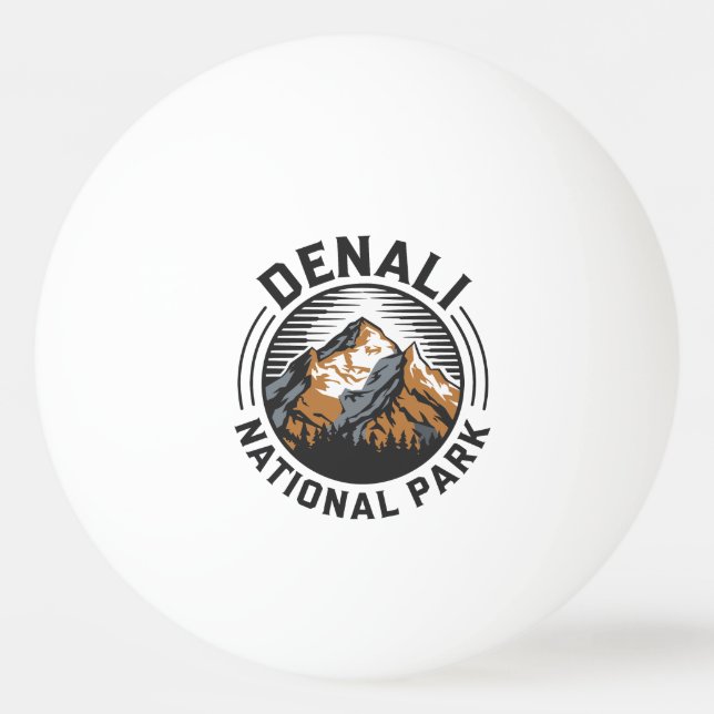 Pelota De Ping Pong Parque nacional Denali (Anverso)