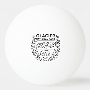 Pelota De Ping Pong Parque nacional Glacier Emblem
