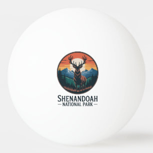 Pelota De Ping Pong Parque nacional Shenandoah Emblem