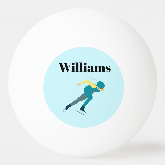 Pelota De Ping Pong Patinaje de velocidad (Anverso)