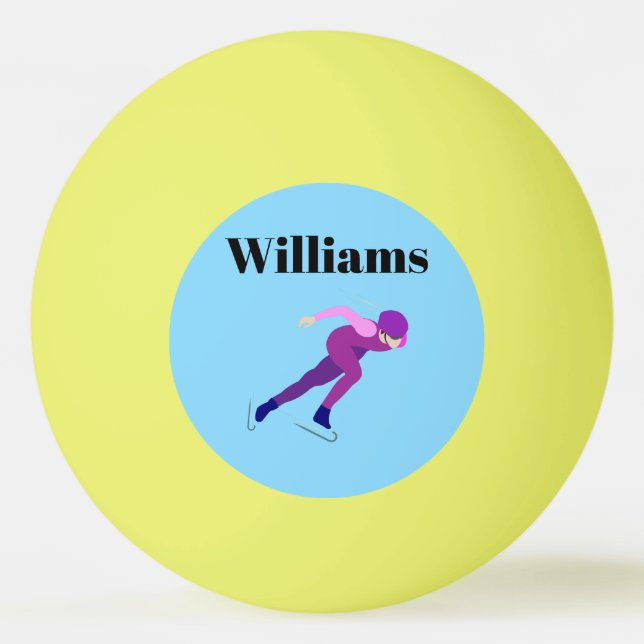Pelota De Ping Pong Patinaje de velocidad (Anverso)